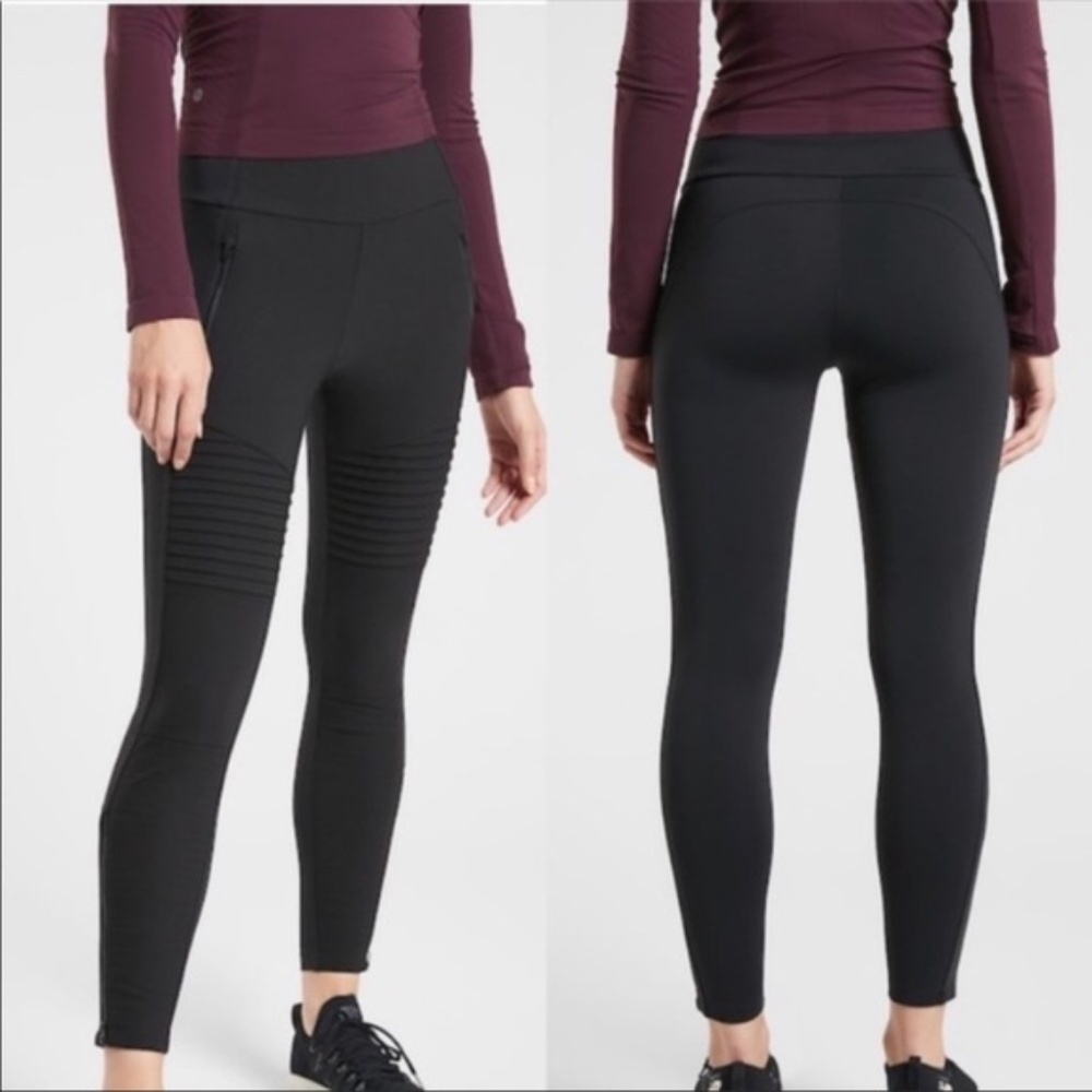 NWT! Athleta Headlands Hybrid Moto Tight, size 2